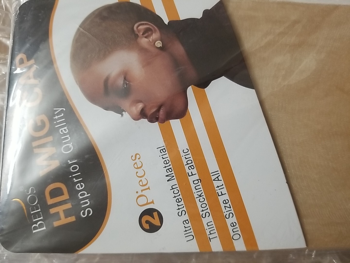 BEEOS HD Wig Cap 2 Pieces Superior Quality Ultra Stretch Thin Stocking