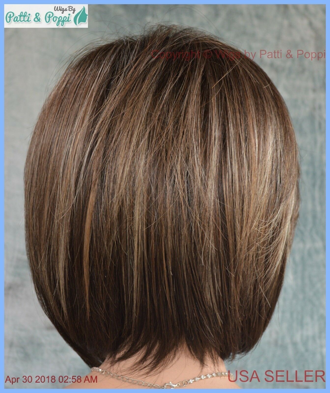 “MAY” RENE OF PARIS NORIKO WIG *CHOCOLATE FROST R *NEW IN BOX WITH TAGS