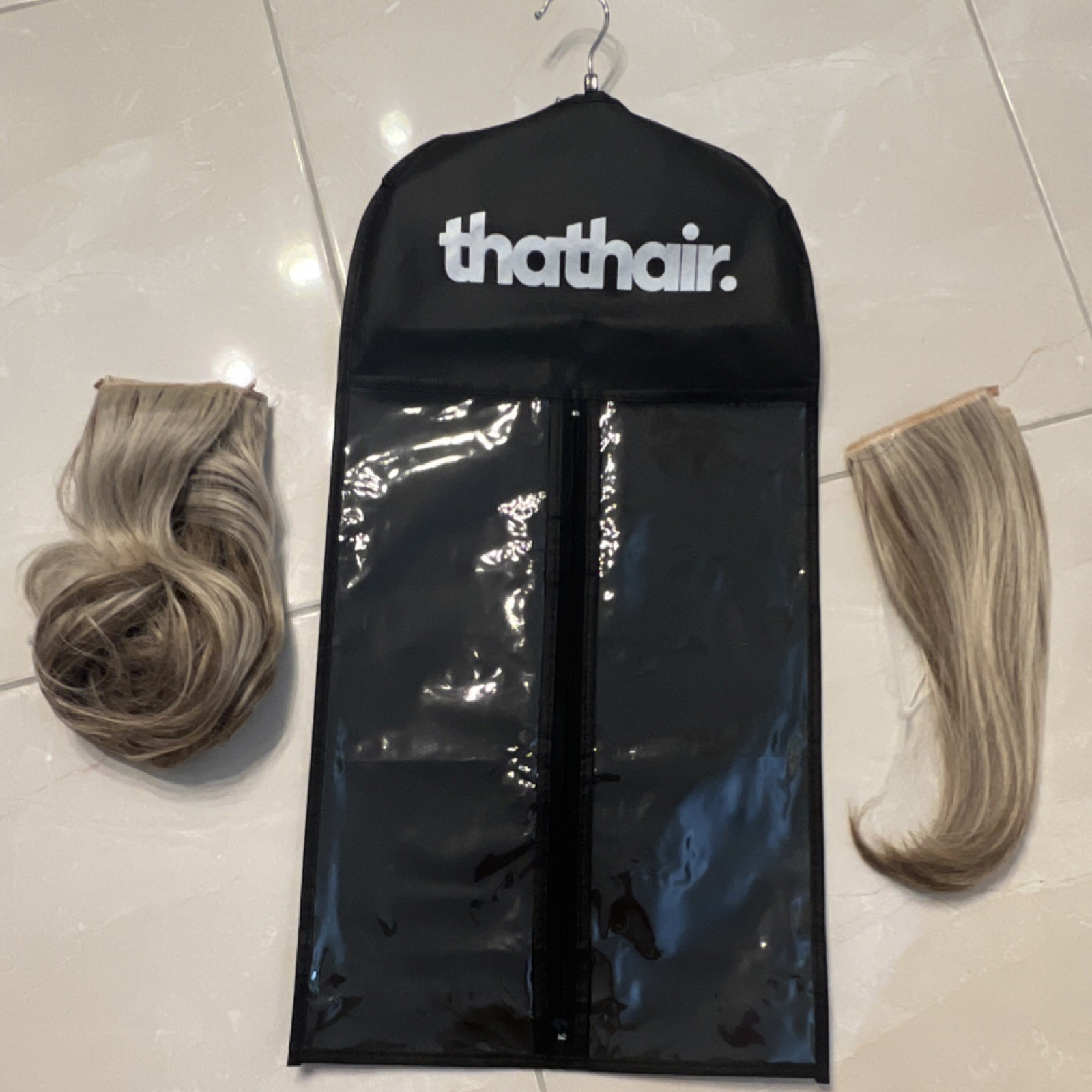 thathair. AM01 12″ Bahama Beige Clip-In Wavy Synthetic Hair Extension