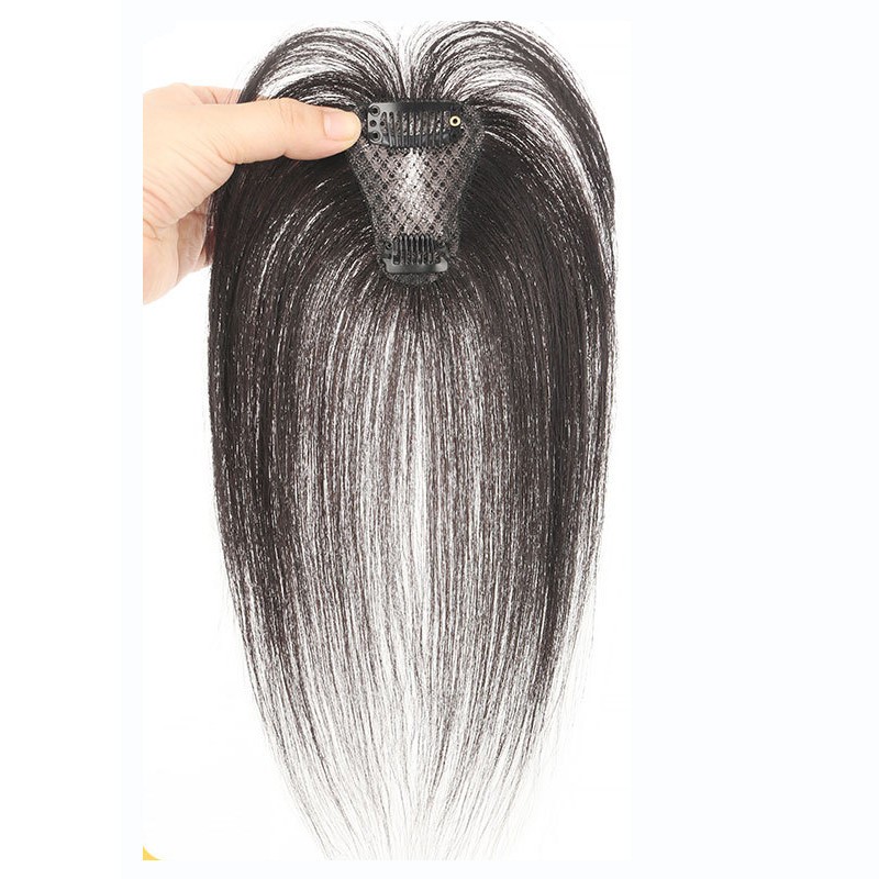 Clip In Human Hair Straight BangsToppers -For Women Thin Hair Top Replacement
