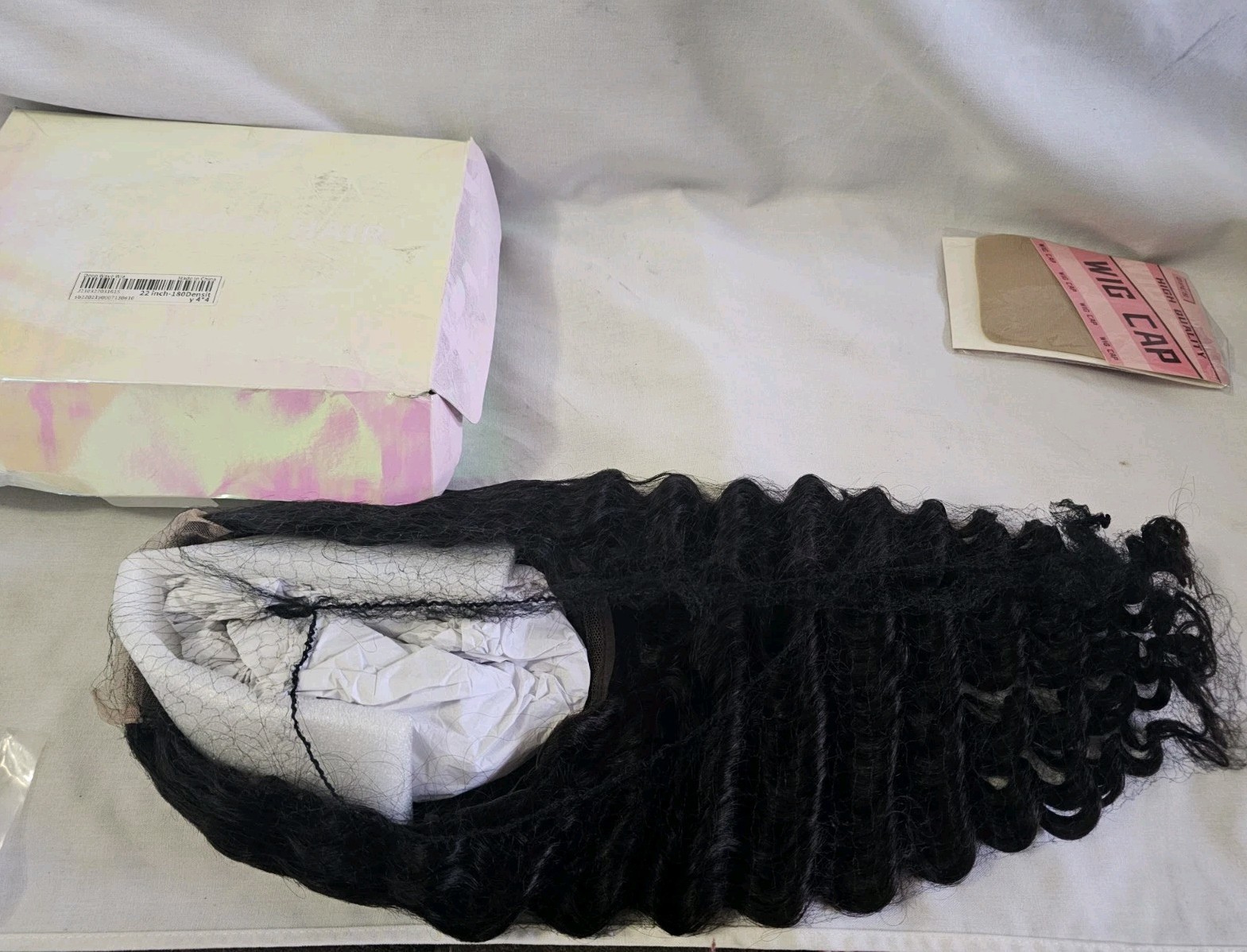 Deep Wave Wig 22 Inch-180 Density 4*4 J230327031615