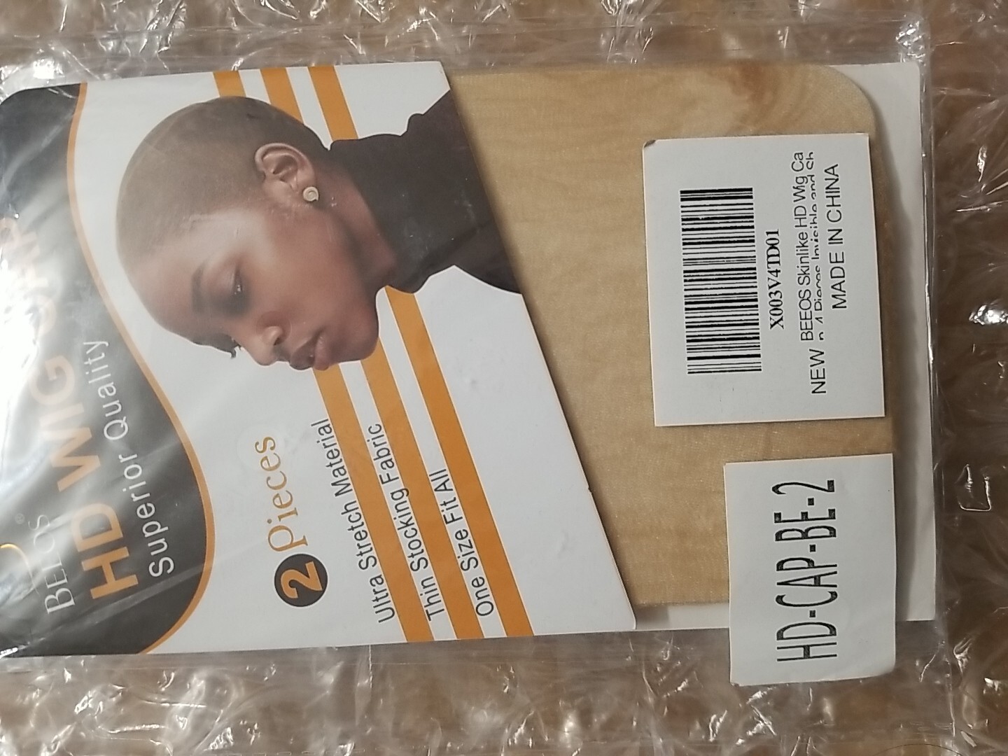BEEOS HD Wig Cap 2 Pieces Superior Quality Ultra Stretch Thin Stocking