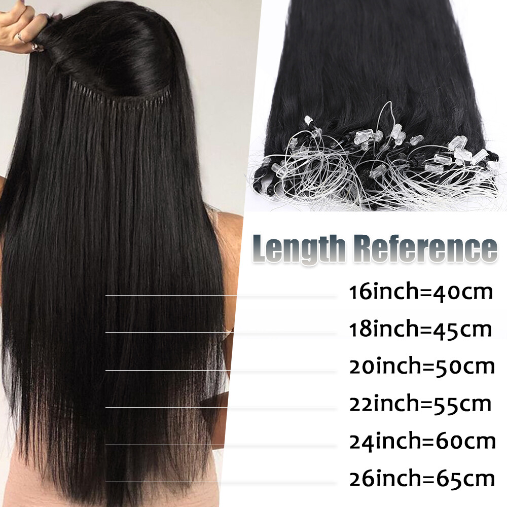 300 Strands Stick Pre Bonded Micro Loop Ring Remy Human Hair Extensions Balayage