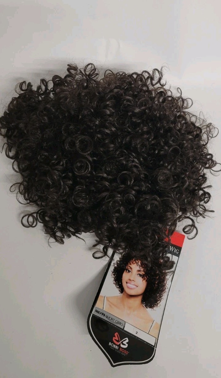 💕SEXY SHORT SPIRAL CURL WIG DARK BROWN FOR BLACK WOMEN DAILY FASHION BOBBI BOSS