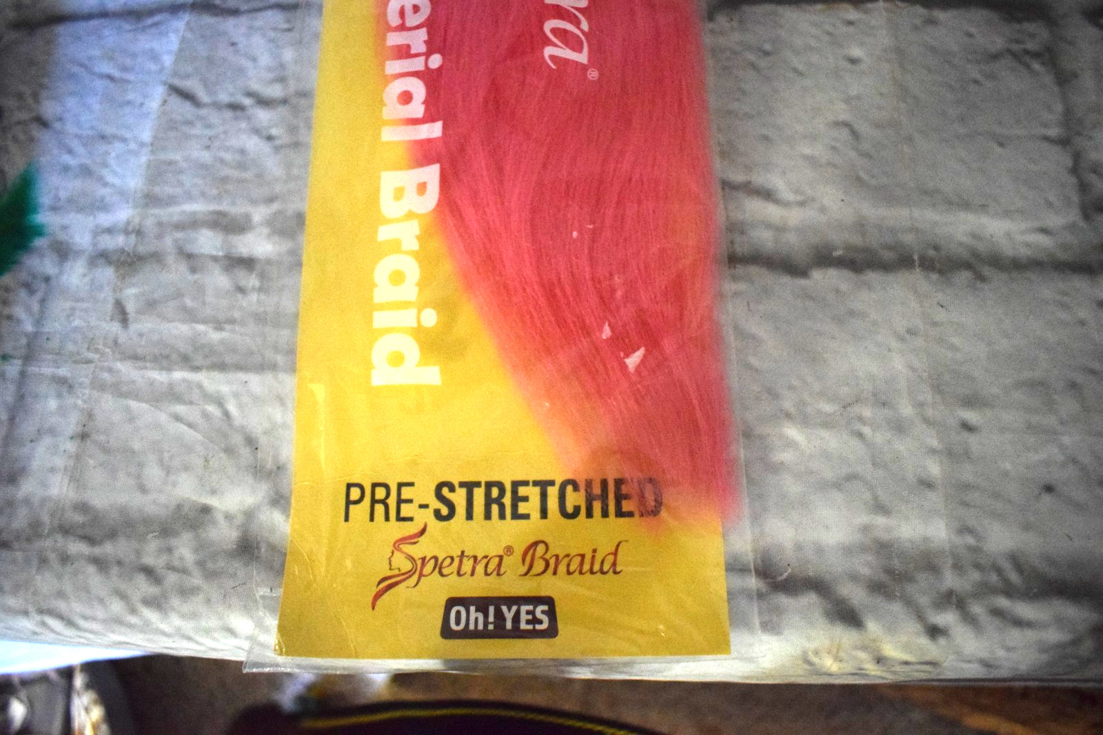 Spetra Pink Braiding Hair Pre stretched Anti-bacterial Fiber Tangle Free Unopene