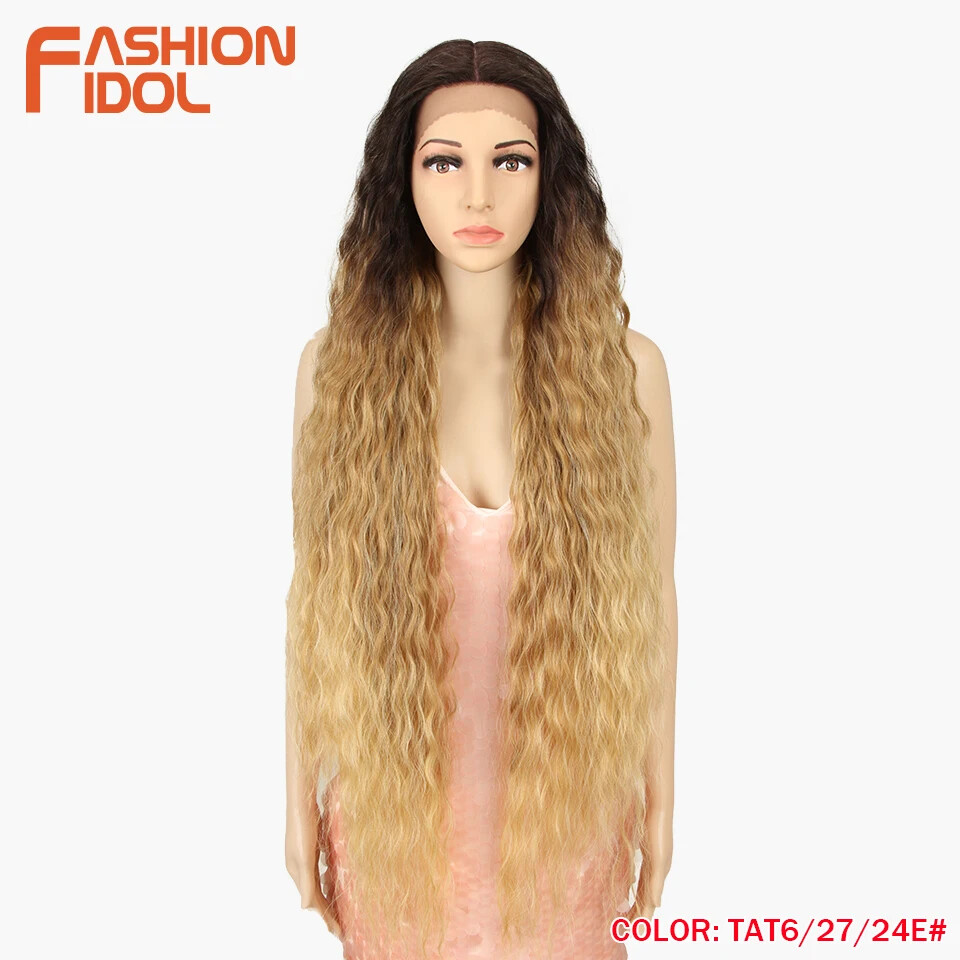 42″ Loose Wave Lace Front Wig Hair Synthetic Wigs For Women fake hair wig