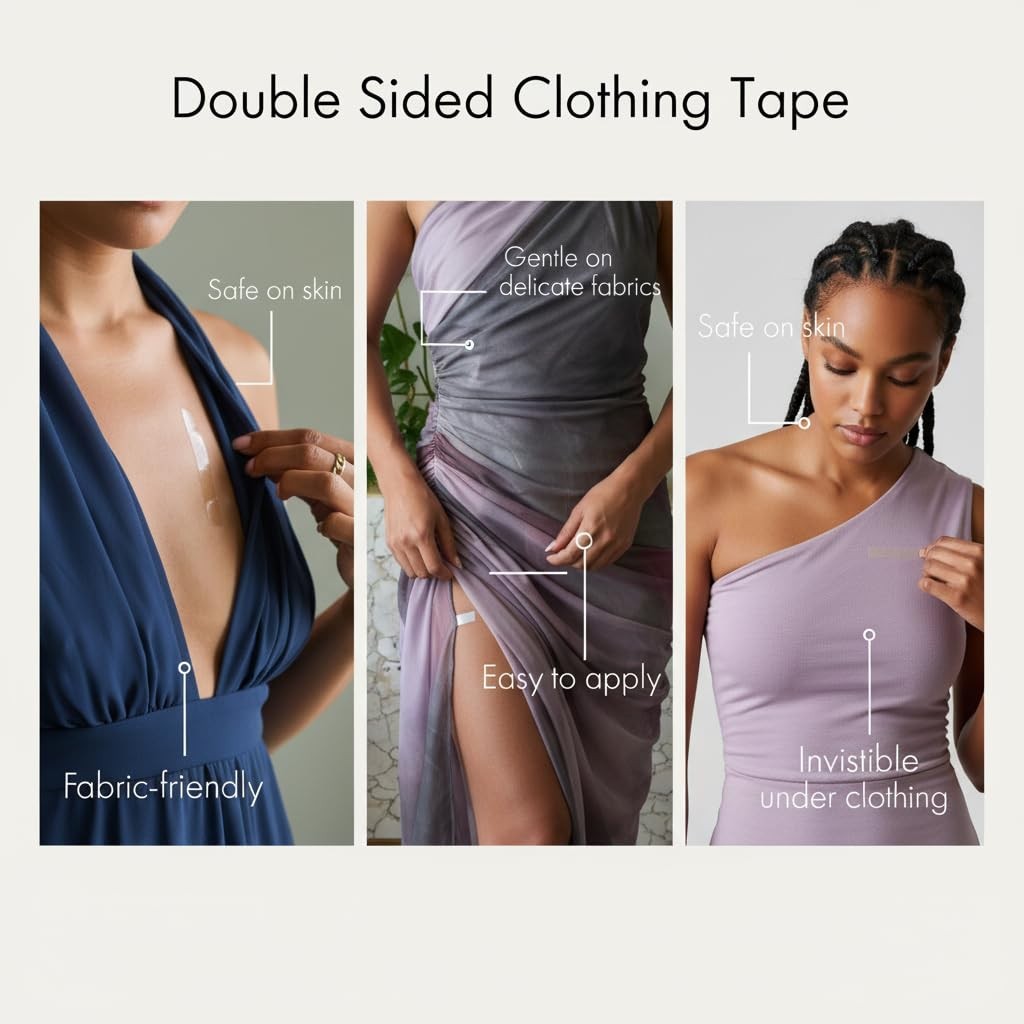 Fashion Double Sided Clothing Tape, Invisible Body Tape for Women Underwear,