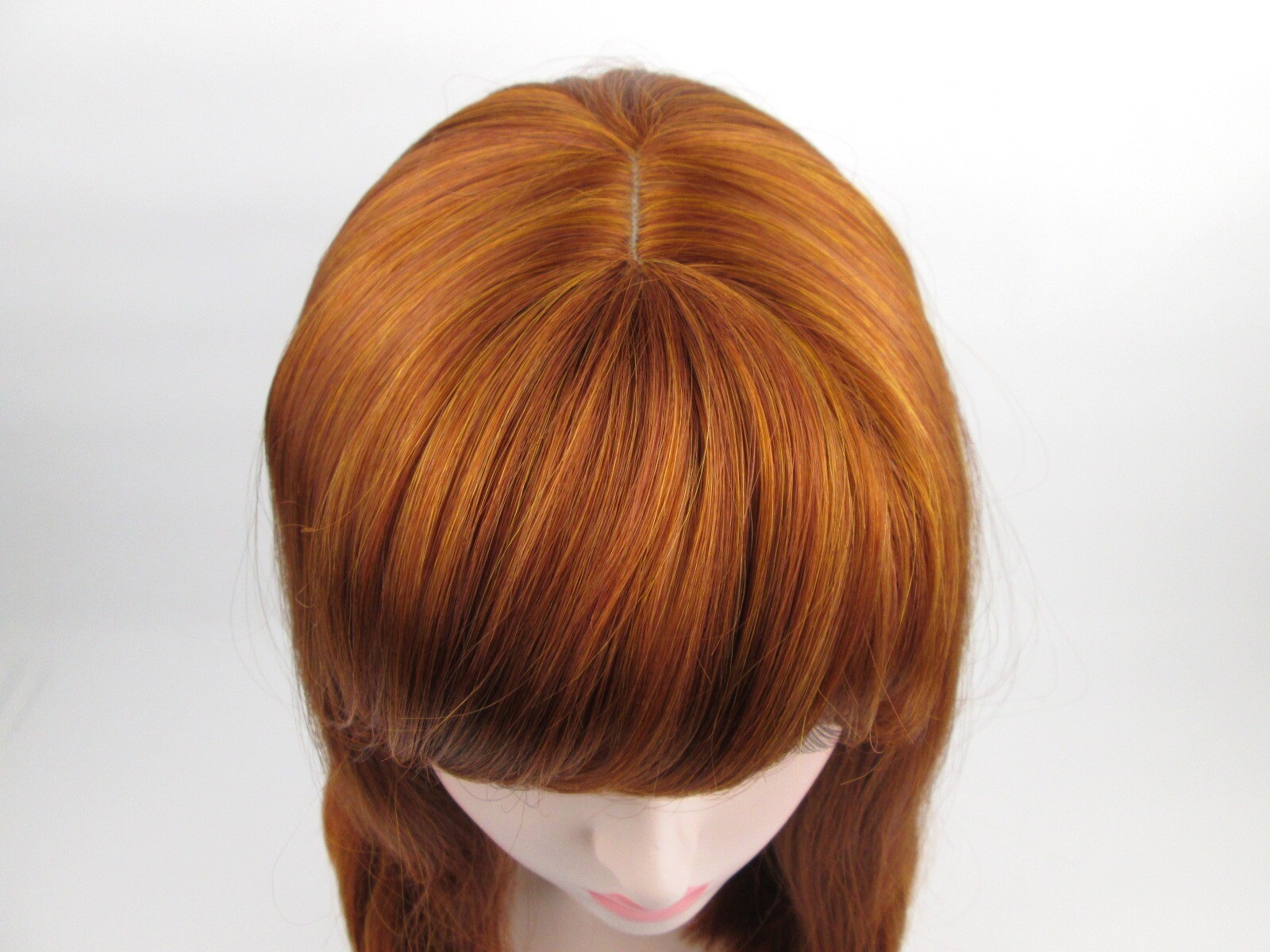 WOMENS LONG STRAIGHT HAIR CLEOPATRA STYLE WIG FULL BANGS SKIN TOP CARMEN ALISON