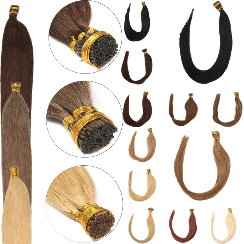 Keratin Fusion I/Stick Tip Remy Human Hair Extensions 16″18″20″22″24″26″28″ 50g
