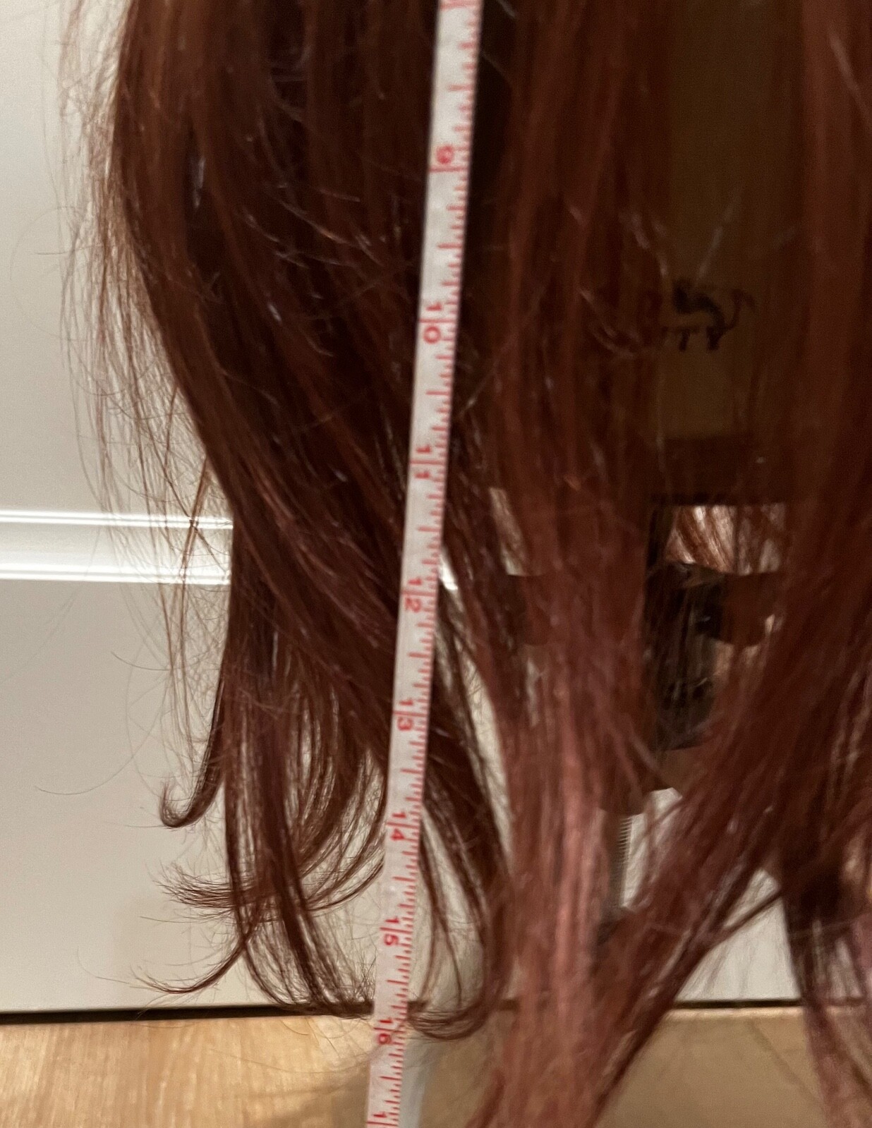 100% Human Hair Topper Cowboy Red Straight Hair 16″