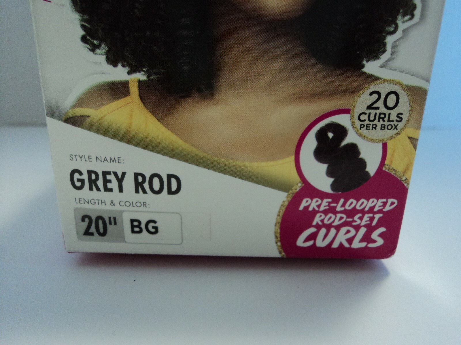 Sensationnel Curlfinity Pre Looped Grey Rod 20″ Set Curls Kinky Coiled Hair BG