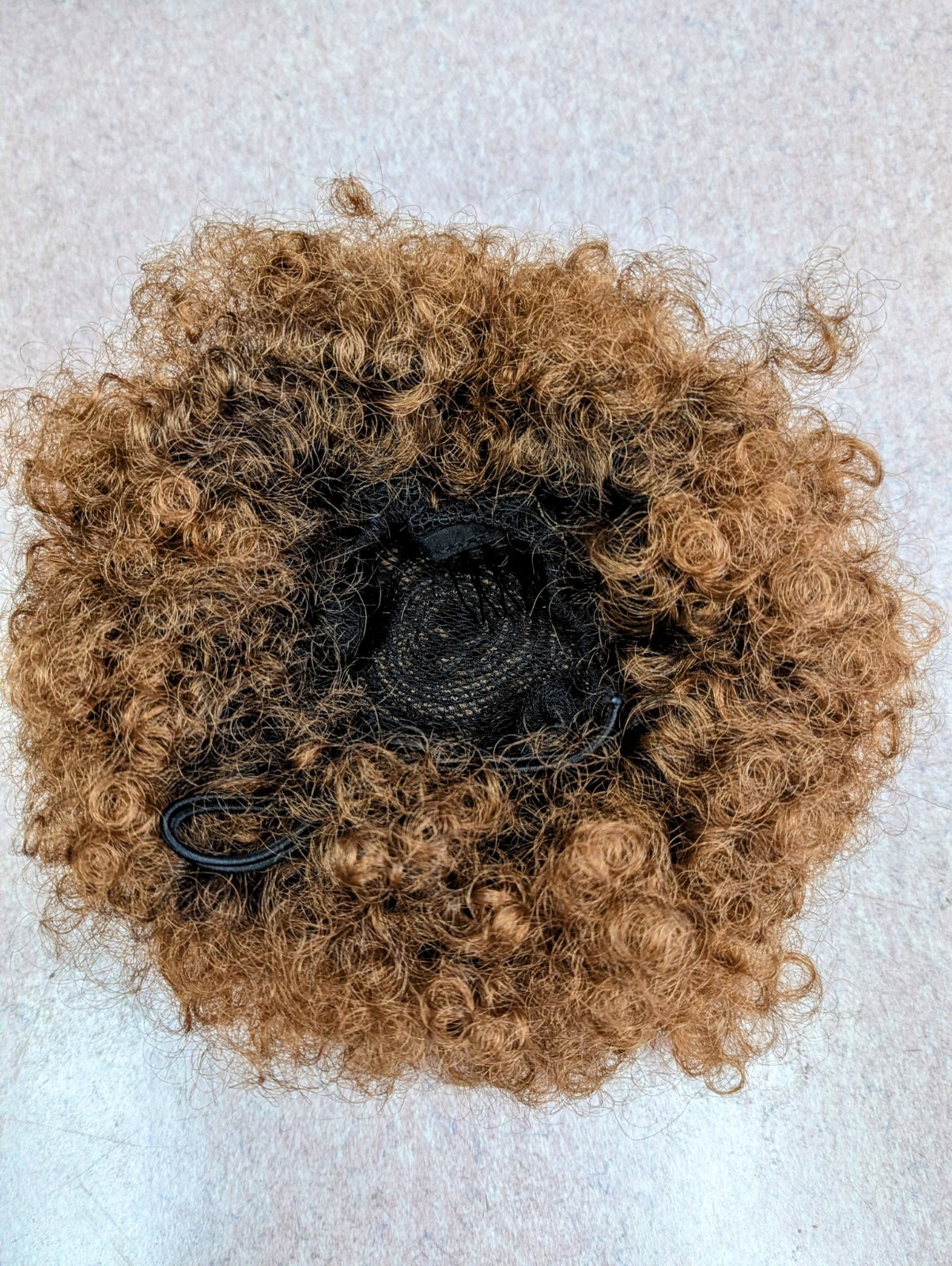 Synthetic 2 Pack Afro Puff Balls Color 1B/30 Off Black/Auburn Highlights
