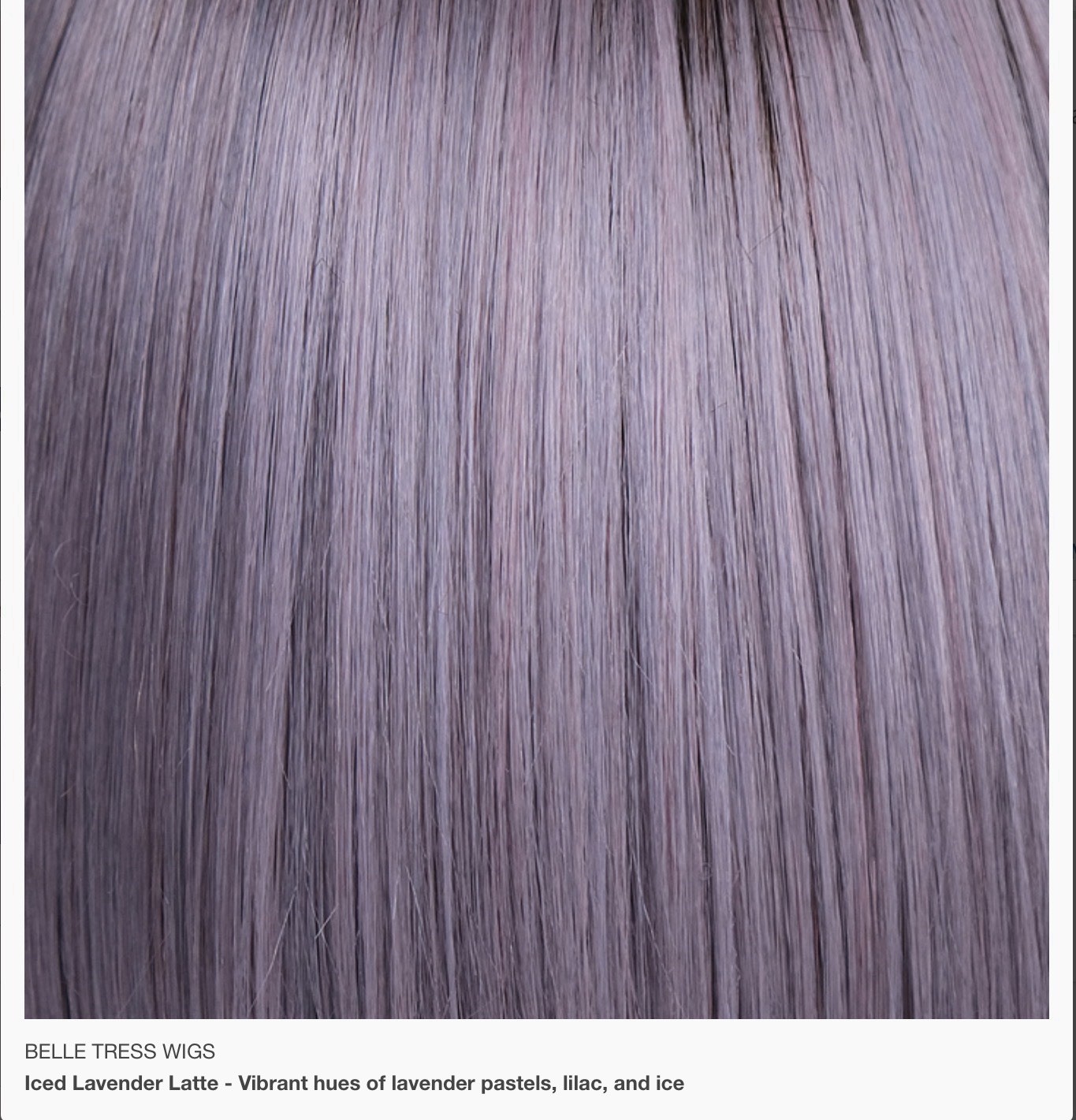 Belle Tress Allegro 18” Wig Iced Lavender Latte Stunning Violet Color!! BNWT
