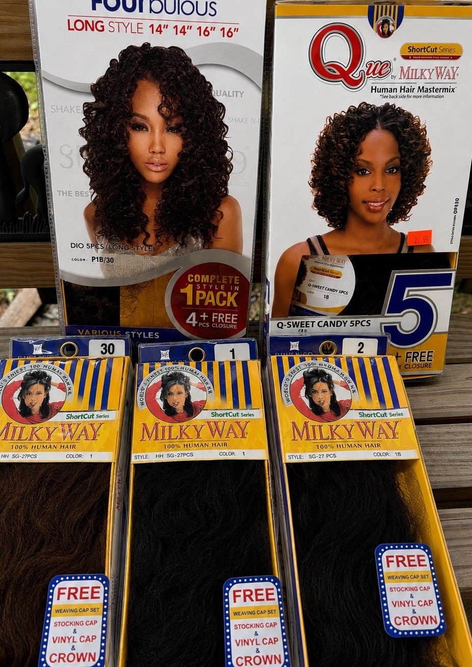 Milky Way 100% Human Hair Weave Lot Que Fourbulous Shortcut Series 5PCS Bulk