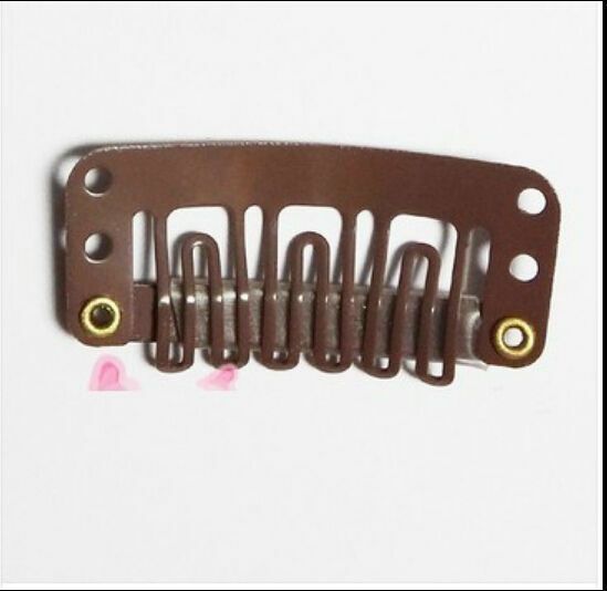 US Mixed Color 30 Pcs/set Hair Extension Clip U Shape Weave Toupee 6 Teeth 32mm