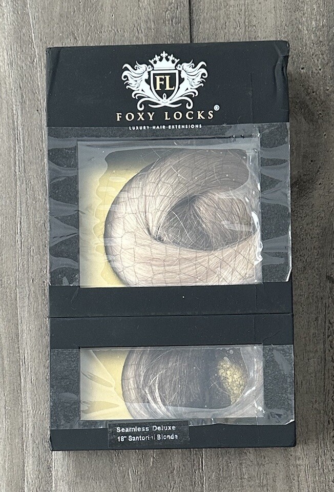 Santorini Blonde – Deluxe 18″ Silk Seamless Clip In Human Hair Extensions 180g