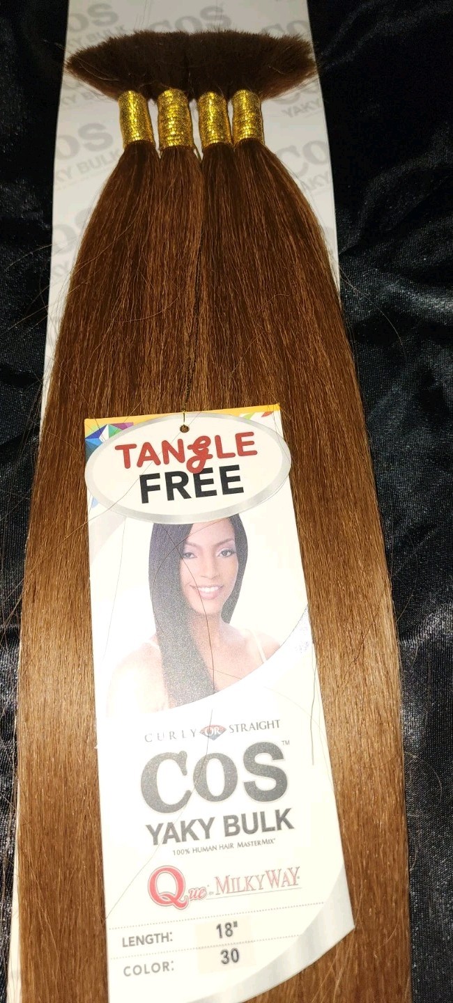 Milky Way 100% Human Hair Master Mix Braiding Hair 16″ or 18″ Pick your Color