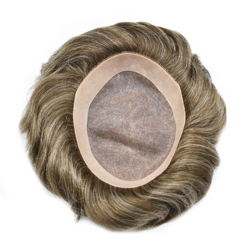 Toupee,Hair replacement,Hairpiece for men,Durable Mono Lace Mens Hair system Wig