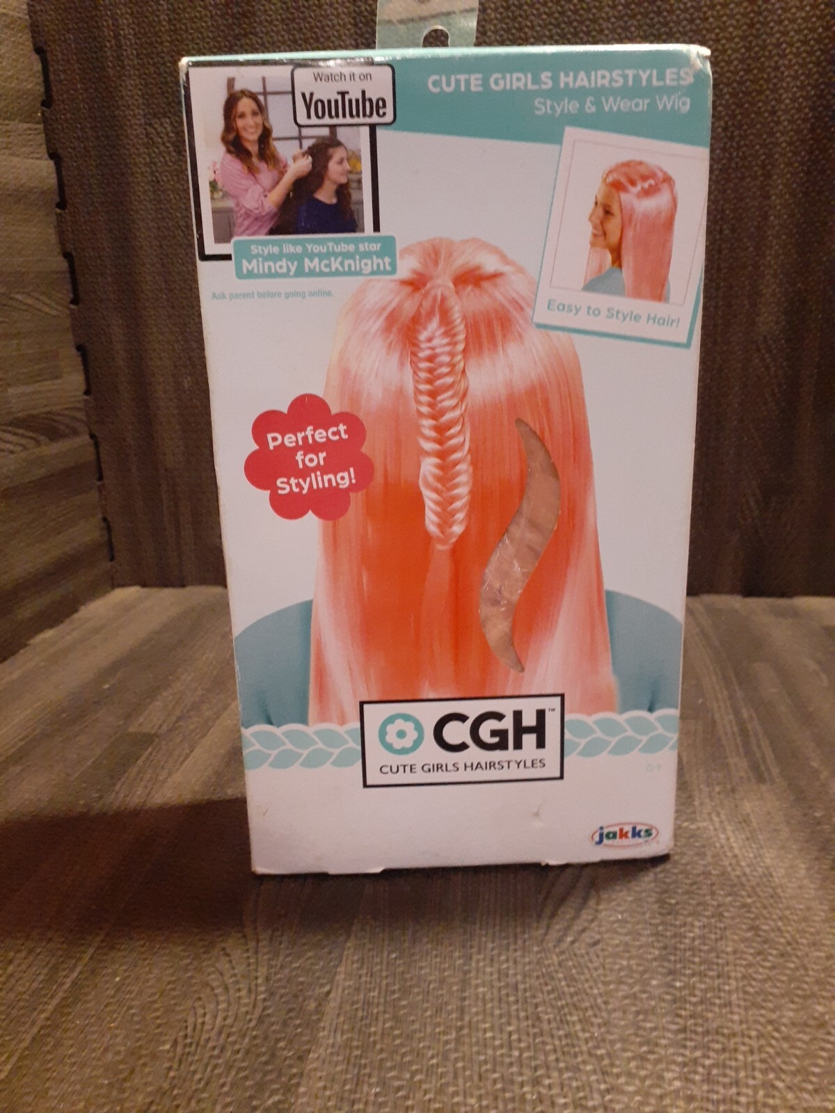 Pink Style & Wear Wig. YouTube Star Mindy McKnight Jakks. CGH