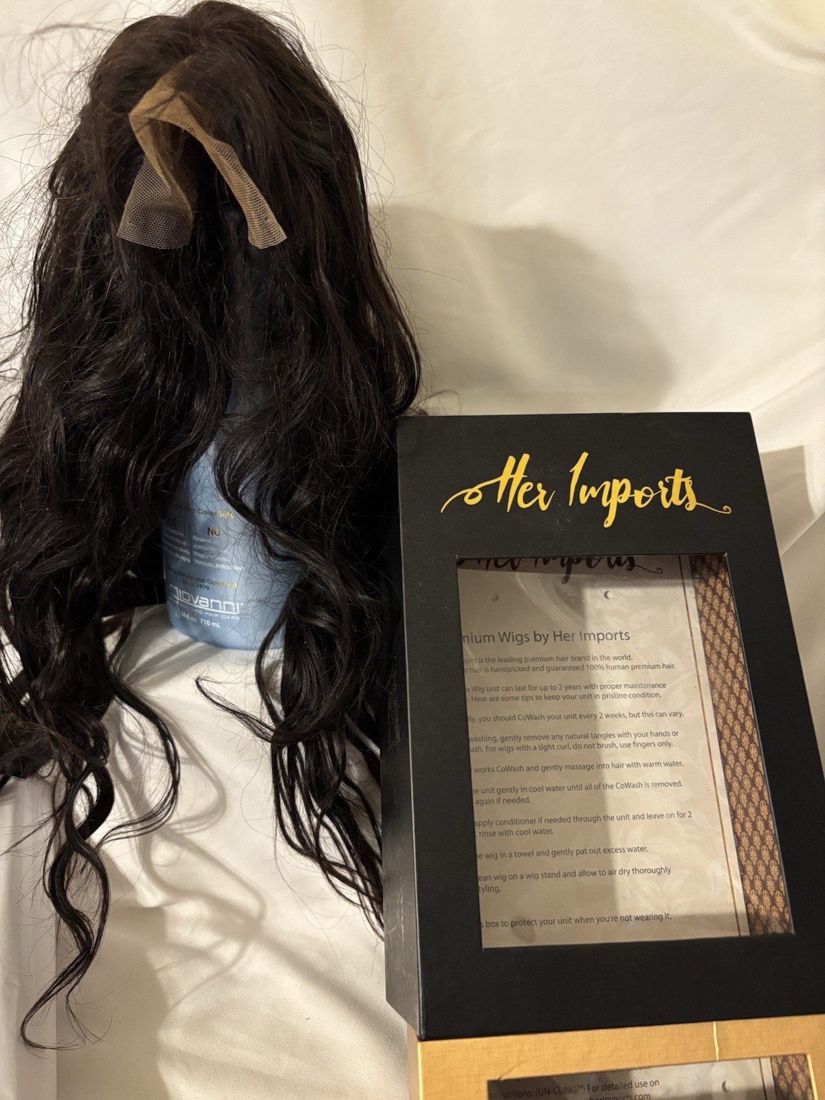 Wig 4X4 Illusion Lace Front Wig Body Wave Natural Density 14″ Human Hair Brown