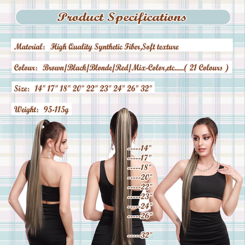 Real Thick 100% As Human Long Curly Drawstring Ponytail Clip In Hair Extension