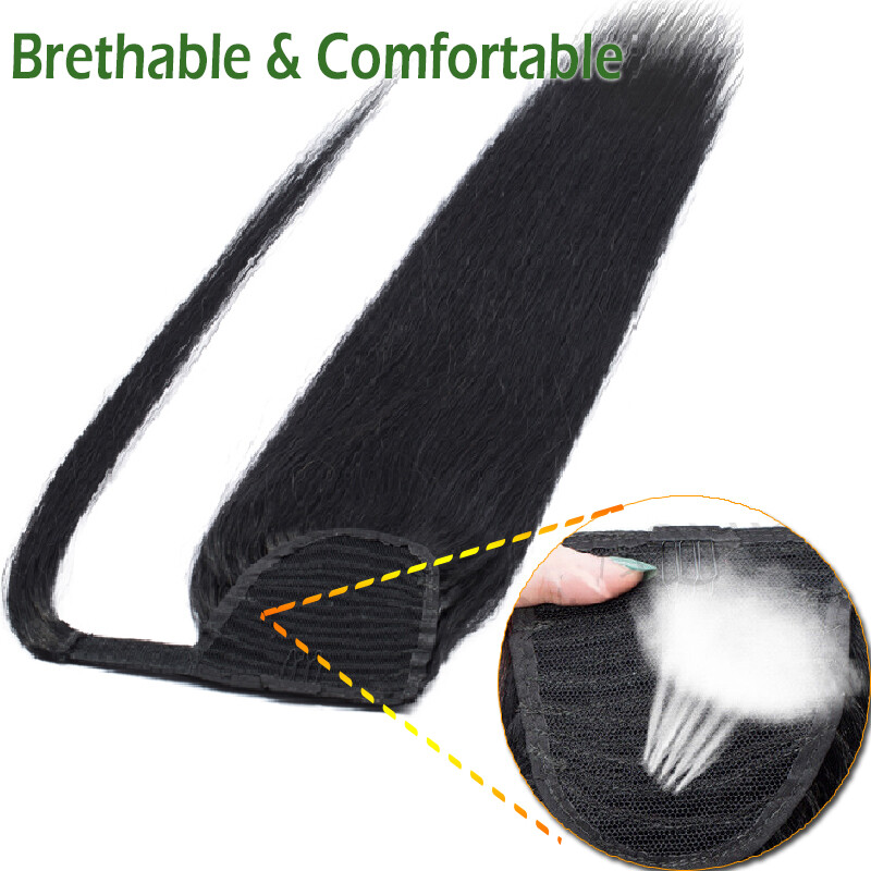 95Gr Wrap around Ponytail Remy Hair Extensions Bleach Ombre 14″-20inch Long L6