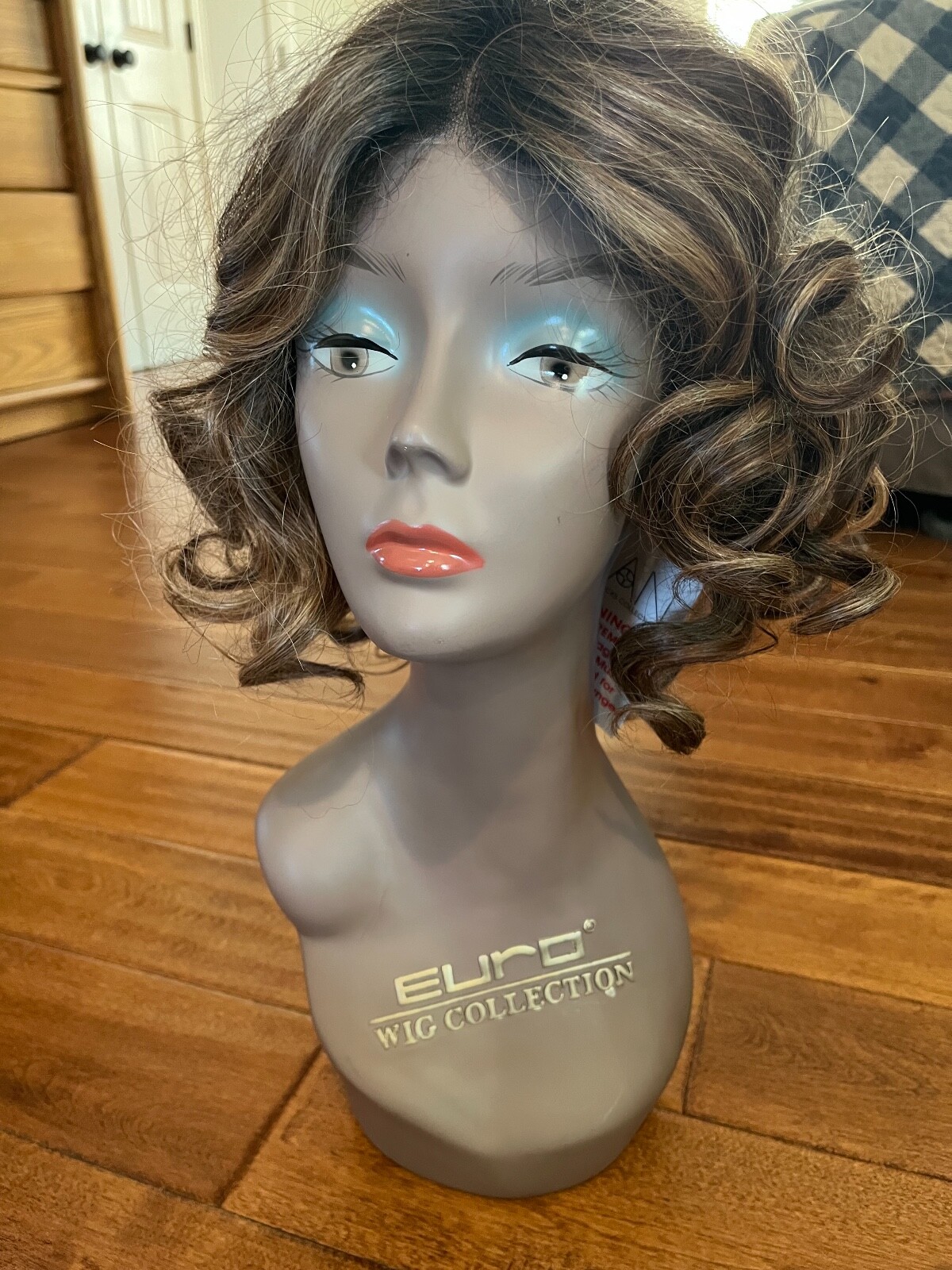 Iman Hollywood Curls Wig Highlighted Brown Gorgeous Locks Collection