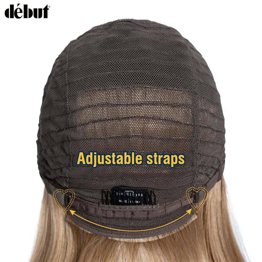 Début Dbut Short Bob Asymmetrical Wigs Ear To Ear Lace Front Baby Hair