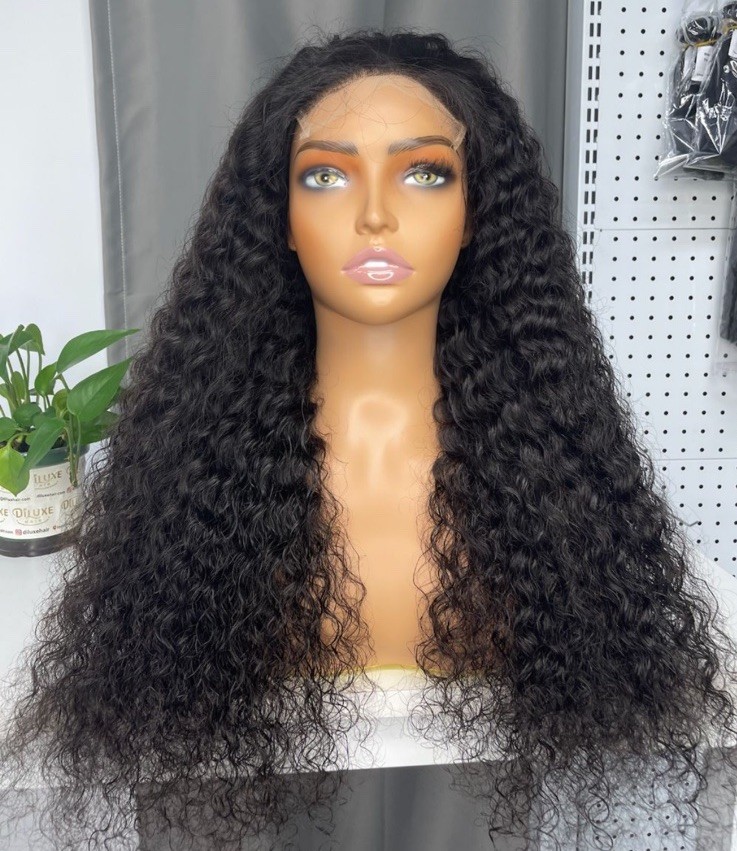Vietnamese Raw Custom Closure HD Wig #1B 2×6 4×4 5×5