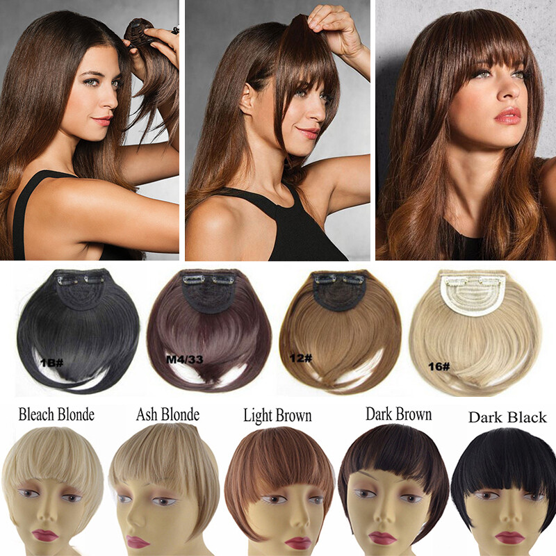 Neat Bangs Fringe Clip in Front Hair Extensions Neat Hairpieces Thick As Human L