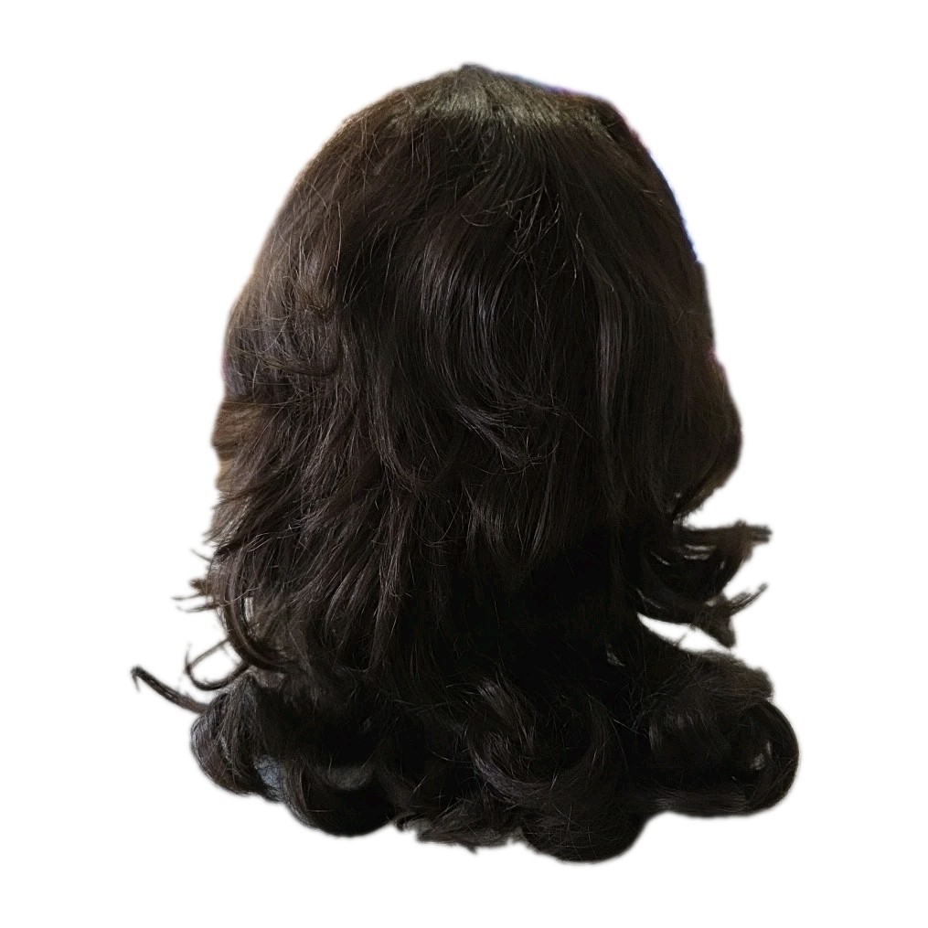 Elura Care Free Collection Synthetic Wig NOS Wavy Long 1980s Dark Brown