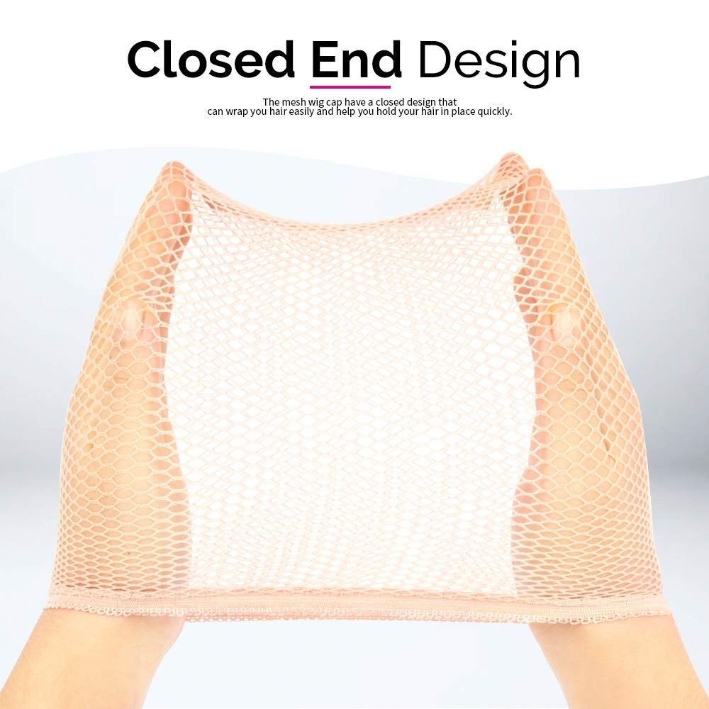 4PCS Washable Mesh Wig Caps – Comfortable & Versatile for Cosplay & Parties