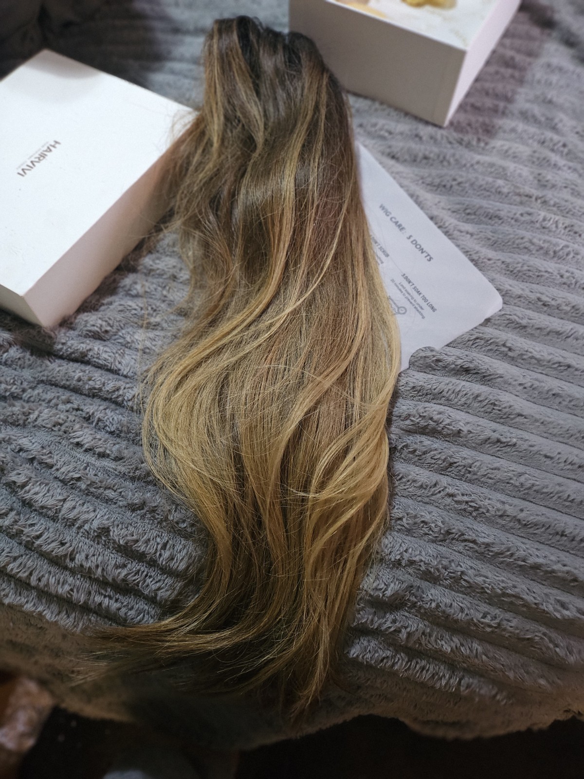 New ( Custom ) Made 28-29 Inch Hairvivi Human Hair Lux LayerdWigWill Send Video