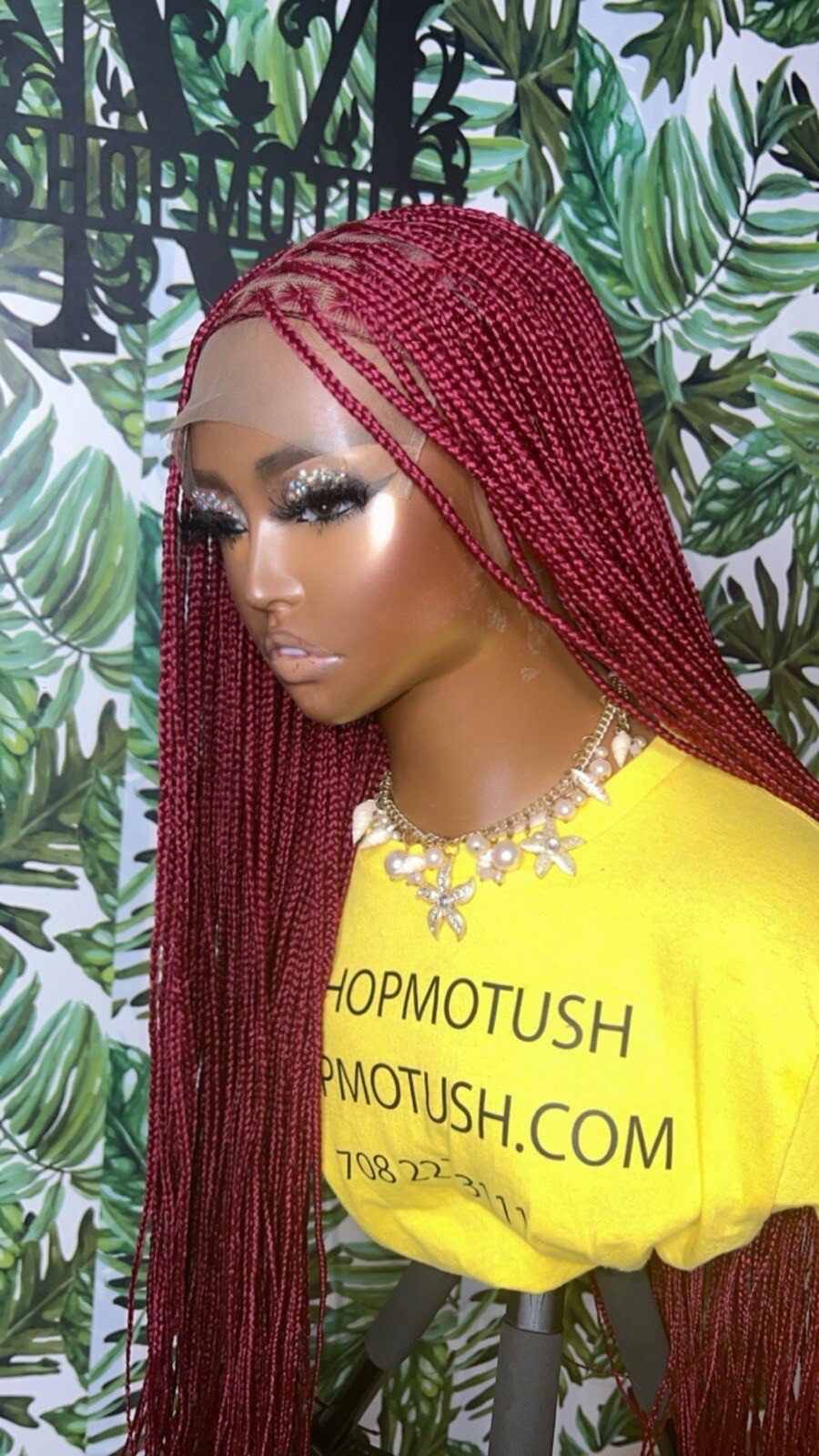 Small Size Knotless Box Braided Wig,Box Braid Wig, Knotless Braids,Lace Braids