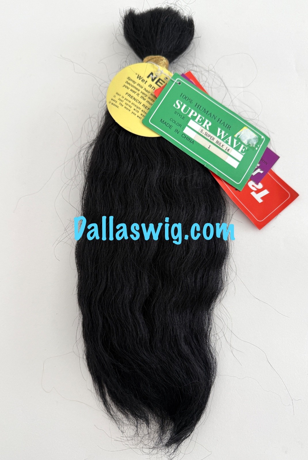 SALE Natural Human Hair Wave Super Bulk Braiding Hair 14″ ONE Per Bag