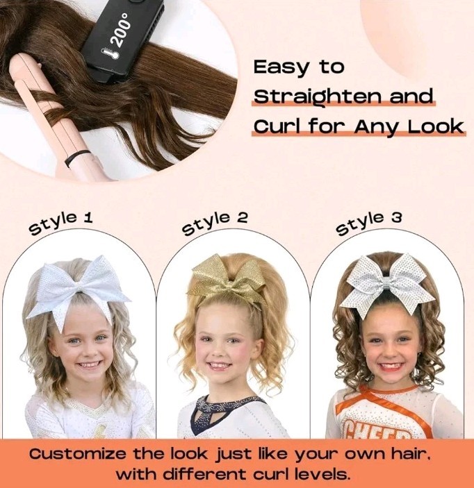 SEIKEA Cheer Ponytail Hair Piece 16″ Straight, Brown with Blonde Highlights