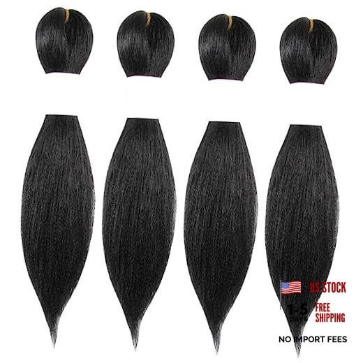 Braiding Hair Pre Stretched 10 Inch 4 10 Inch (Pack of 4) 1b(natural Black)
