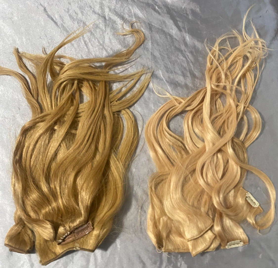 VP Fashion Remy Human Hair Wefts Extensions Blonde Two colors 10 pcs