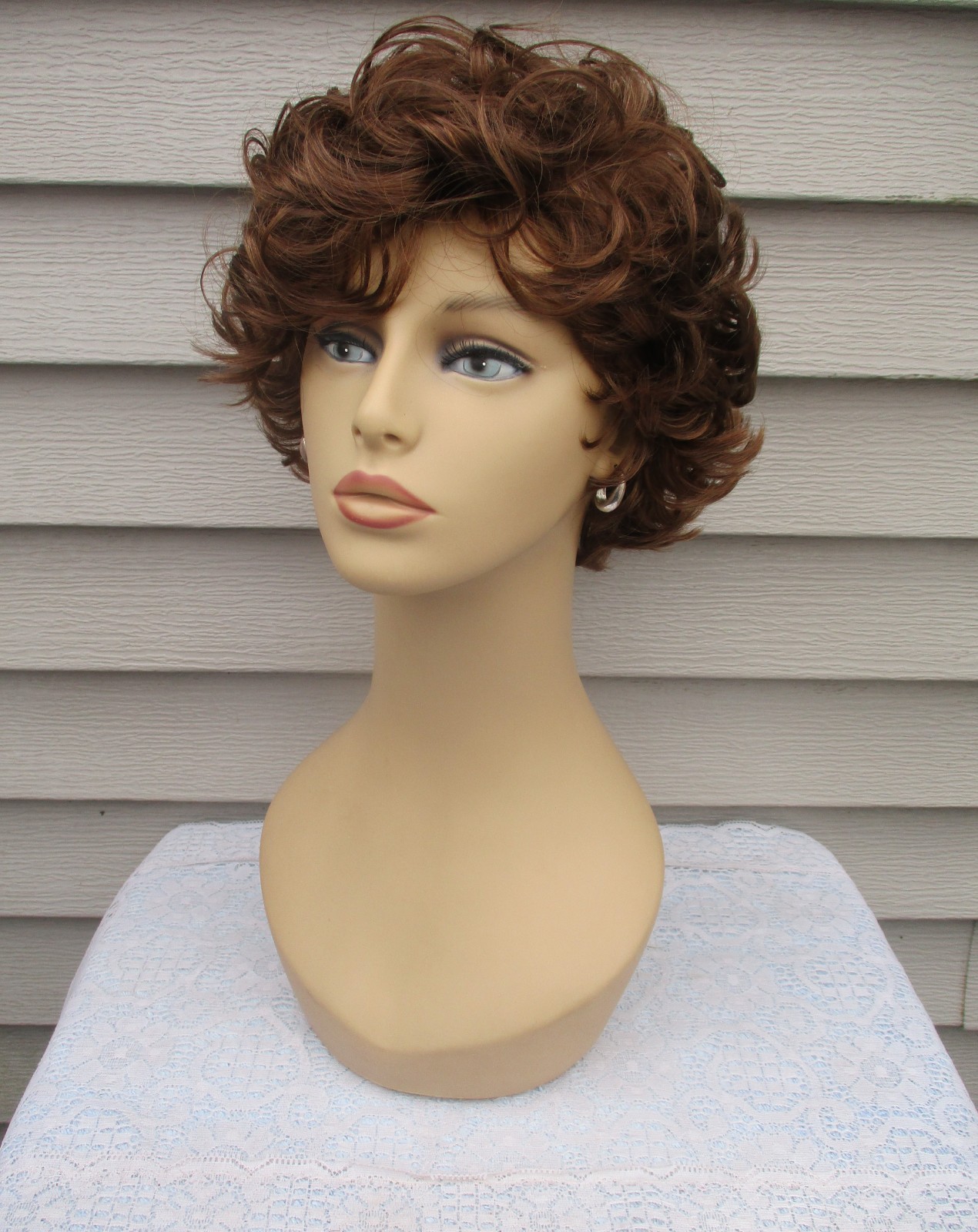 Unbranded MYSTERY WIG Color Rich CHESTNUT BROWN Textured Style