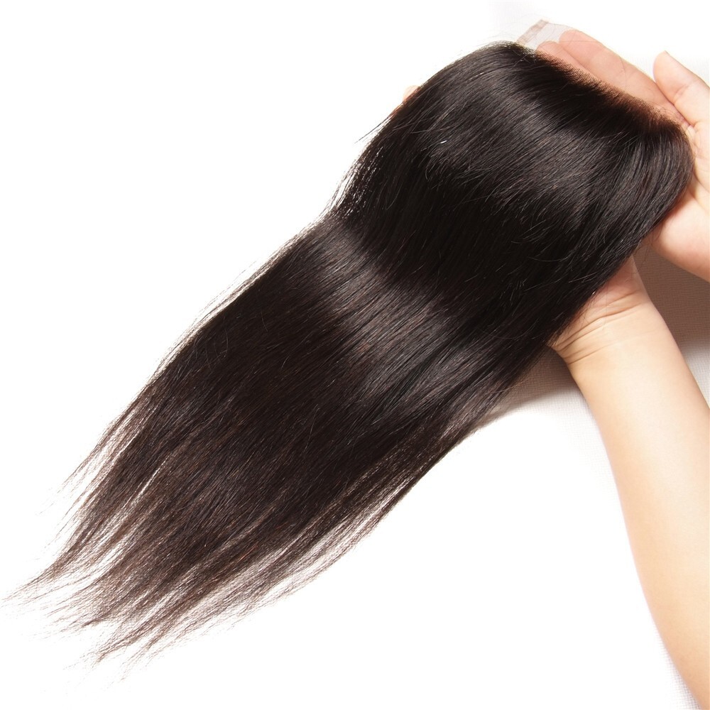 Brazilian Human Hair Straight/Body Wave/Curly/Deep/Loose Wave 4×4 Lace Closure