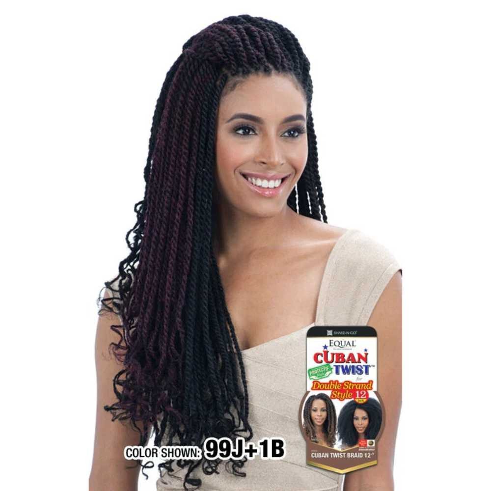 Shake-N-Go Equal Cuban Twist Double Strand Style – Cuban Twist Braid 24″