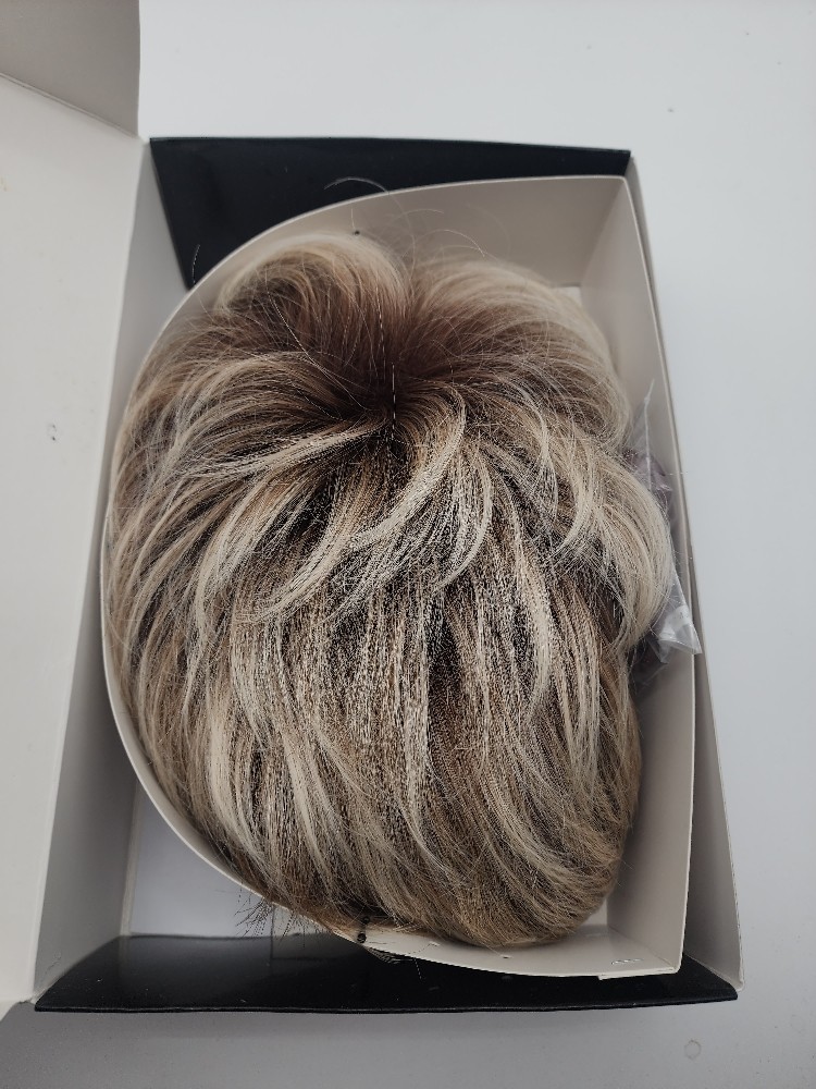 Toni Brattin Angelic Wig – Light Blonde Short Textured Waves COLOR IN PHOTOS