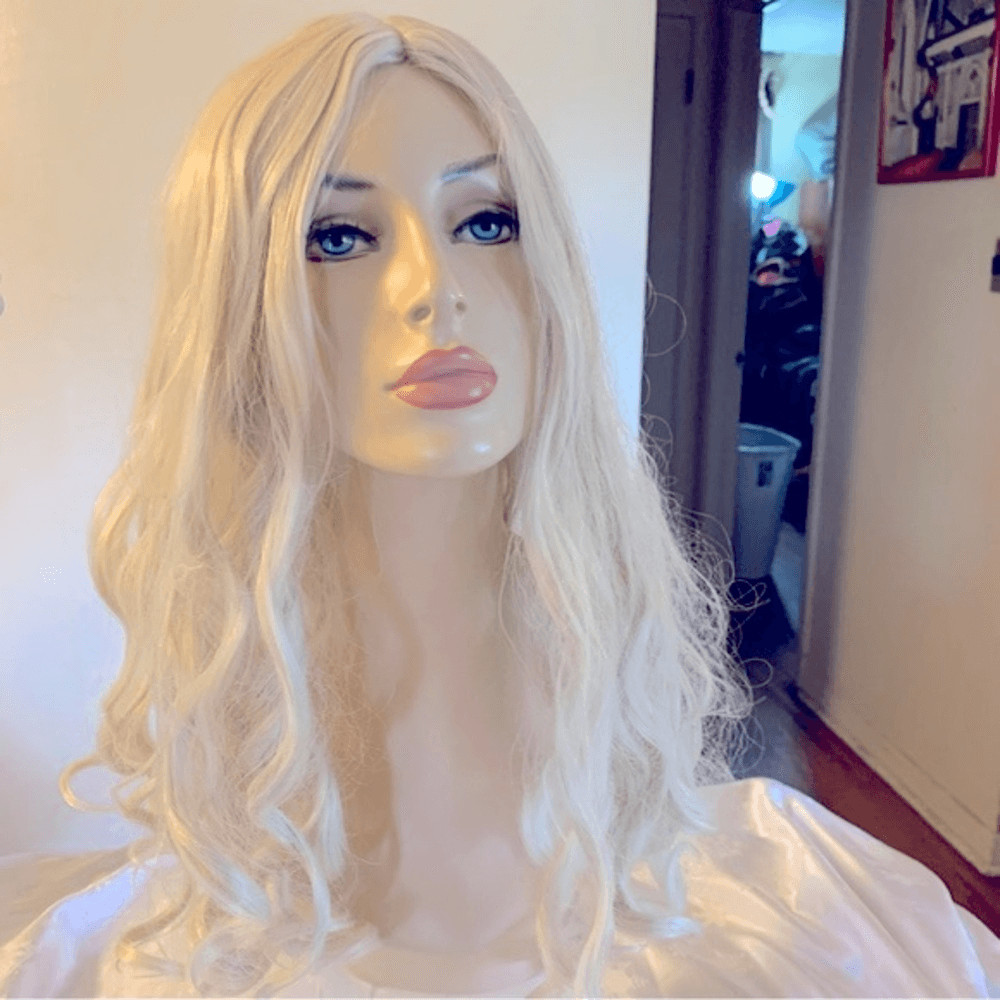 Wig Cosplay Miss U Hair XL Blonde Curls Adjustable Straps Gorgeous