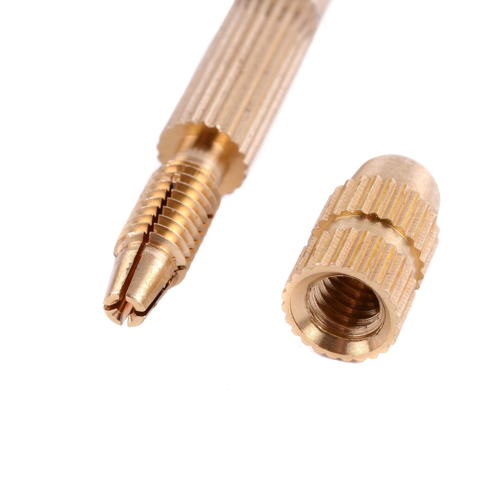 4 Pcs Ventilating Needles +1 Brass Holder for 5 Piece Set,