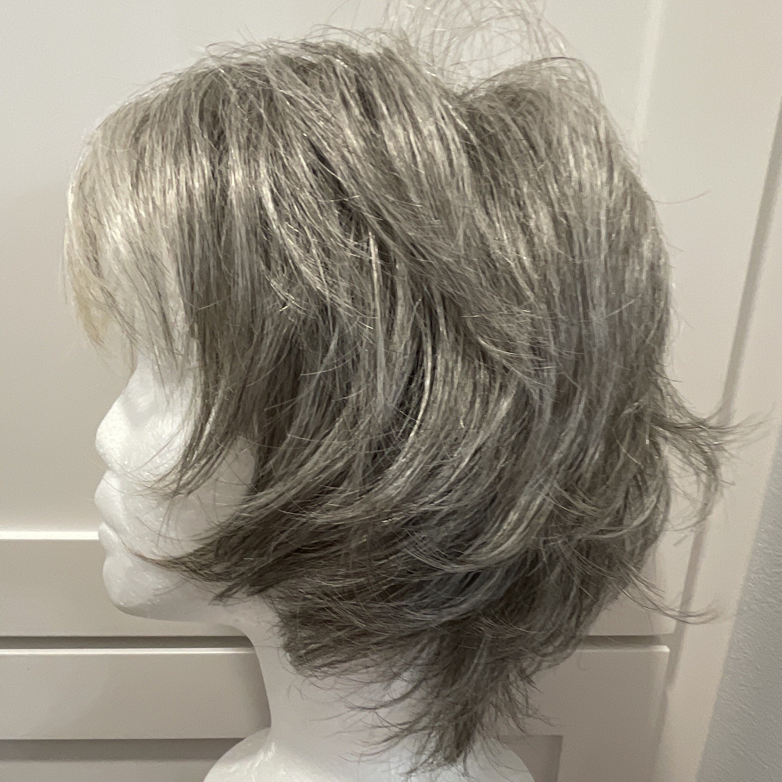 Godivas Secret Synthetic Short Layered Wavy Wig Classic Cap Gray/Silver Freedom