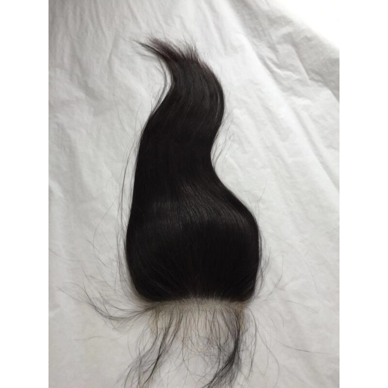 HD 7X7 6X6 Lace Closure Free Part Brazilian 100% Human Hair Straight 14-24inch