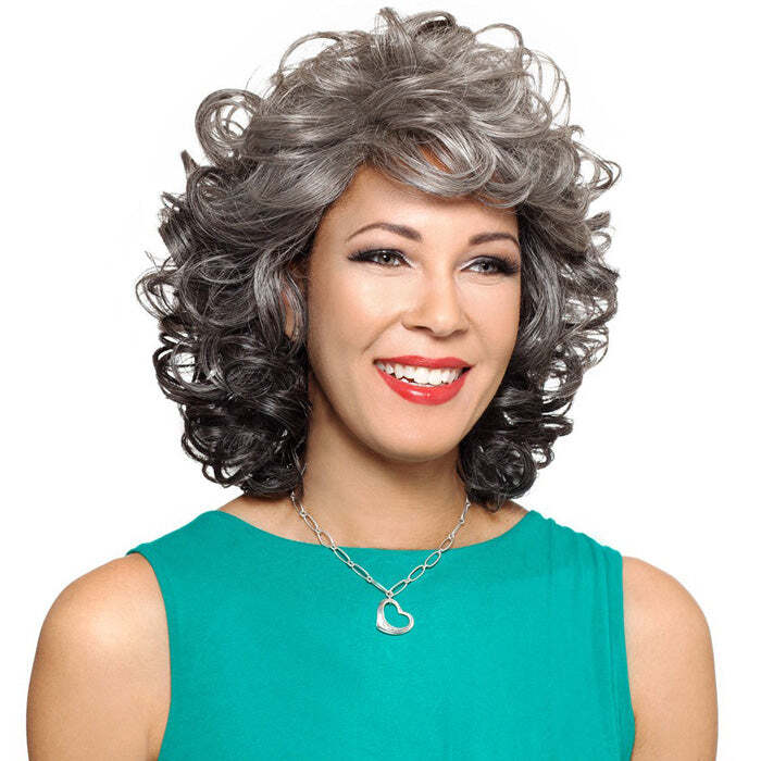 Foxy Silver Synthetic Hair Full Wig – HELENA