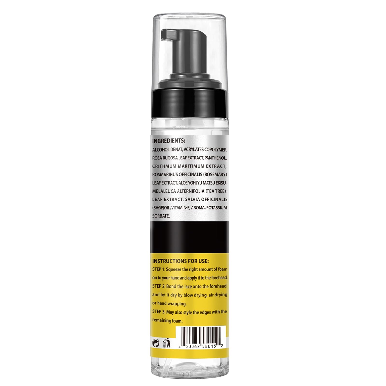 8.45 FL OZ Lace Wig Mousse Glue~Less Adhesive Extra Hold