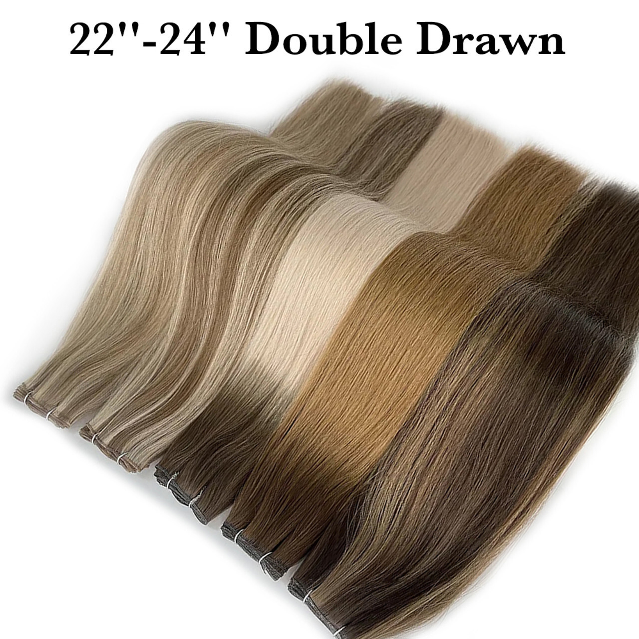 Sew in Weft Hair Extensions Double Weft Hair Extensions Real Human Hair Premium