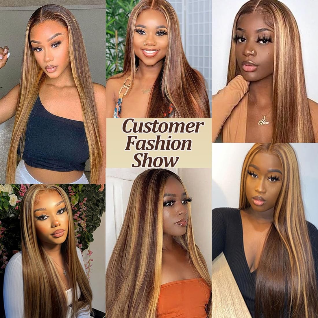 Mylene Hair Highlight Wear And Go Glueless Wigs Human Hair Pre Cut 20Inch 13X4